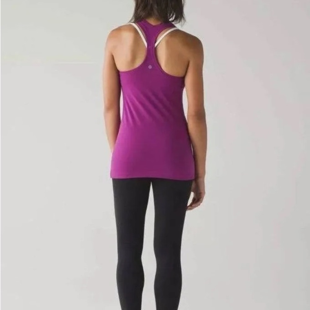 Fuchsia Lululemon Racerback Tank - Picture 2 of 4